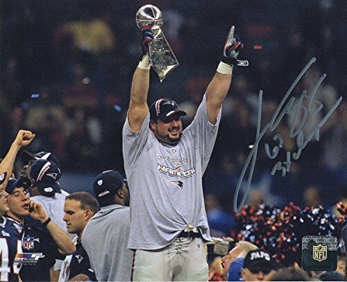 Signed Joe Andruzzi Photograph - Super Bowl 8x10