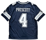 Dak Prescott Dallas Cowboys Signed Nike Navy Limited Jersey BAS Beckett