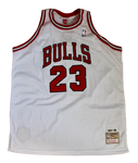 Michael Jordan Chicago Bulls LE #/23 Signed Mitchell & Ness White Jersey UDA