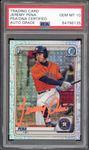 2020 Bowman Chrome Mega Mojo Jeremy Peña RC On Card PSA/DNA Auto GEM MINT 10