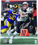 Rob Gronkowski New England Patriots Signed Super Bowl LIII 16x20 Photo JSA