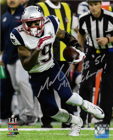 Malcolm Mitchell New England Patriots Signed Autographed SB Champs 8x10 Photo