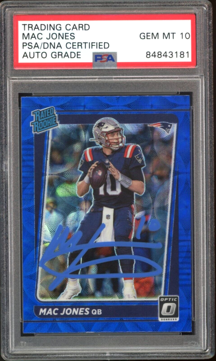 Shops Mac Jones 2021 Donruss Rated Rookie PSA Graded