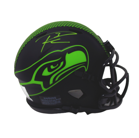 Russell Wilson Seattle Seahawks Signed Authentic Eclipse Mini Helmet Beckett BAS