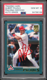 2001 Topps Traded #T247 Albert Pujols RC On Card PSA/DNA Auto GEM MINT 10