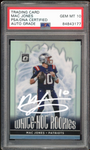2021 Donruss Optic Hot Rookies Holo Mac Jones On Card PSA/DNA Auto GEM MINT 10