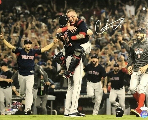 Christian Vazquez Boston Red Sox Signed Autographed World Series 16x20 Photo JSA