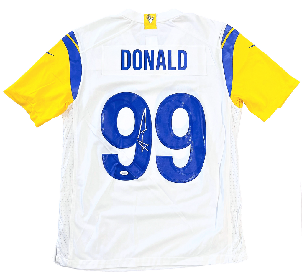 Aaron Donald Los Angeles Rams Signed White Nike Replica Game Jersey JS –  Diamond Legends Online