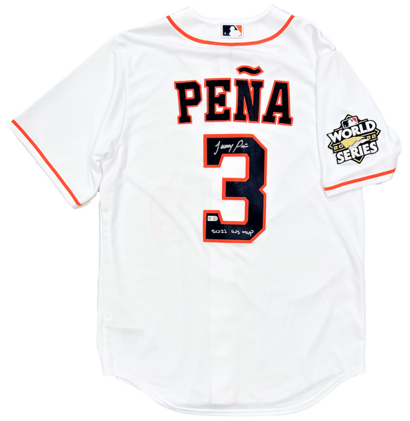 Jeremy Peña Houston Astros Signed 2022 World Series MVP Insc