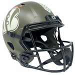 Ja'Marr Chase Cincinnati Bengals Signed Salute to Service Replica Helmet PSA