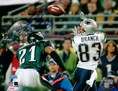 Deion Branch New England Patriots Signed Autographed 8x10 Photo SB XXXIX