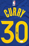 Stephen Curry Golden State Warriors Signed Blue NBA Swingman Nike Jersey JSA LOA