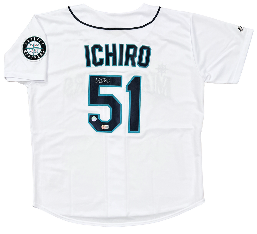 Ichiro Suzuki Seattle Mariners Signed Authentic Majestic White
