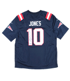 Mac Jones New England Patriots Signed Navy Nike Replica Game Jersey BAS