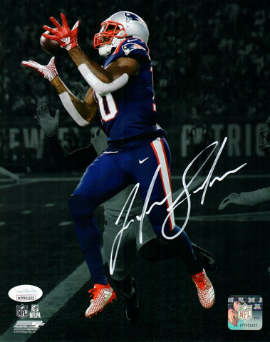 Josh Gordon New England Patriots Signed 8x10 Photo 500th TD Spotlight JSA