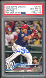 2018 Topps Update #US300 Juan Soto RC Rookie PSA 10/10 Auto GEM MINT Padres