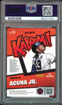 2021 Panini Absolute KABOOM! SSP #K11 Ronald Acuna Jr. On Card PSA 9/10 Auto