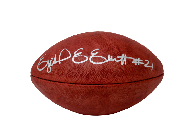 Ezekiel Elliott Dallas Cowboys Signed Authentic Duke Football BAS