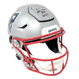 Tom Brady Patriots Signed NFL Pass Record Authentic SpeedFlex Helmet Fanatics