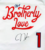 James Harden 76ers Signed Authentic Nike White City Edition Swingman Jersey BAS