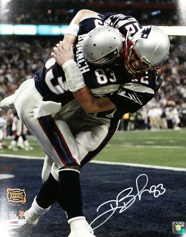 Deion Branch New England Patriots Signed Autographed SB XXXVIII 16x20 Photo