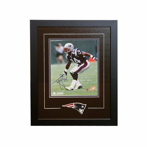 Ty Law New England Patriots Signed Autographed 8x10 Framed