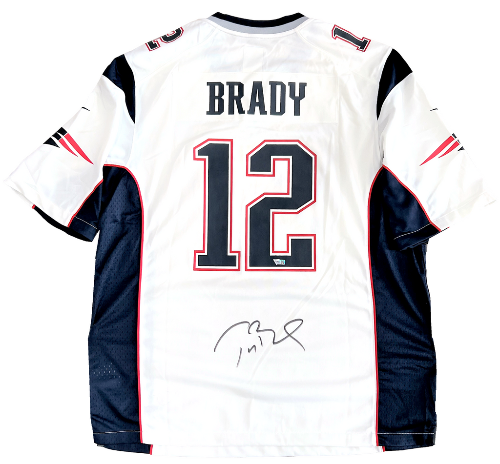 Tom Brady New England Patriots Signed Nike White Game Jersey Tom Brady New England Patriots Signed Nike White Game Jersey