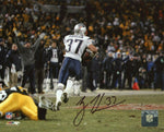 Rodney Harrison New England Patriots Signed 8x10 Photo vs Steelers Pats Alumni