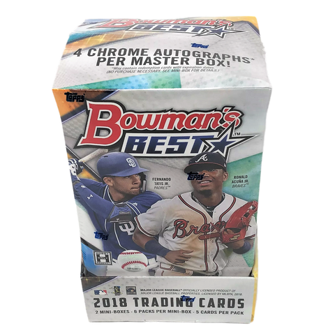 2018 Bowman's Best Baseball Factory Sealed Hobby Box w/ 4 Autos Acuna/Ohtani RC?