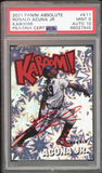 2021 Panini Absolute KABOOM! SSP #K11 Ronald Acuna Jr. On Card PSA 9/10 Auto