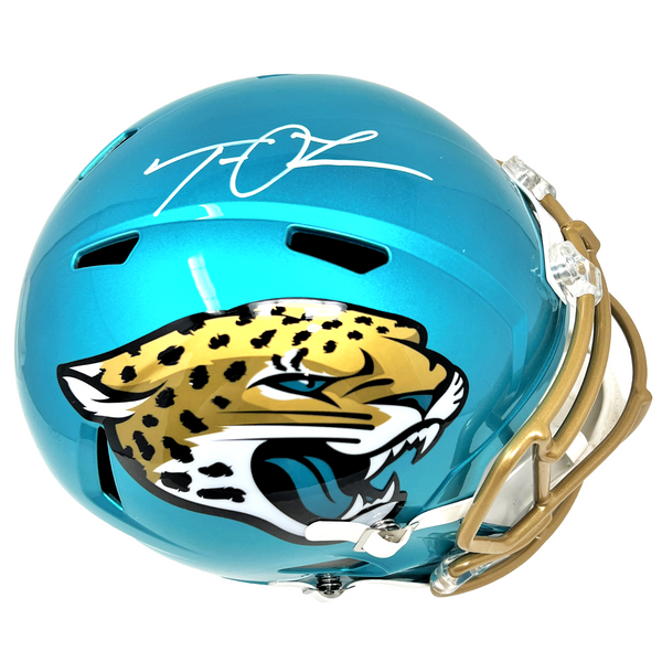 Trevor Lawrence Signed Jacksonville Jaguars Flat White Mini Helmet FAN –  Denver Autographs