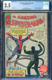 Amazing Spider-Man #3 1st DR OCTOPUS Marvel 1963 CRM/OWH Pages CGC 2.5 GD+