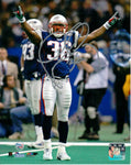 Lawyer Milloy New England Patriots Signed Autographed 8x10 Super Bowl XXXVI
