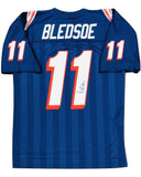 Drew Bledsoe New England Patriots Signed Autographed M&N Throwback Jersey