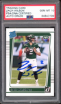 2021 Donruss Rated Rookie #252 Zach Wilson On Card PSA/DNA Auto GEM MINT 10