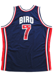 Larry Bird Celtics Signed Authentic Mitchell & Ness Dream Team USA Jersey JSA