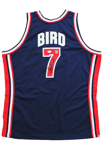 Larry Bird Celtics Signed Authentic Mitchell & Ness Dream Team USA Jersey JSA
