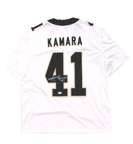 Alvin Kamara New Orleans Saints Signed Authentic Nike Limited White Jersey BAS
