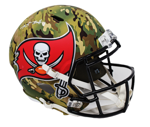 Antonio Brown Tampa Bay Buccaneers Signed Full Size Camo Replica Spd Helmet JSA