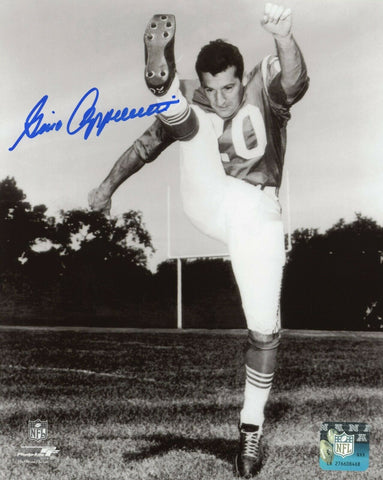 Gino Cappelletti New England Patriots Signed 8x10 Photo Patriots Alumni COA