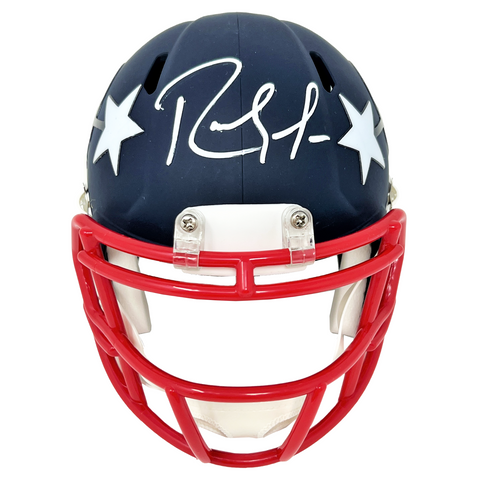 Randy Moss New England Patriots Signed Riddell AMP Mini Helmet BAS Beckett