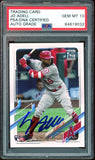 2021 Topps #43 Jo Adell RC Rookie Angels PSA/DNA Auto Grade GEM MINT 10
