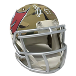 Rob Gronkowski Tampa Bay Buccaneers Signed Authentic Camo Mini Helmet JSA