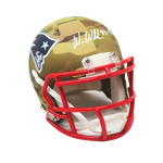 Wes Welker New England Patriots Signed Camo Mini Helmet Pats Alumni COA