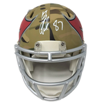 Rob Gronkowski Tampa Bay Buccaneers Signed Authentic Camo Mini Helmet JSA