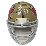 Rob Gronkowski Tampa Bay Buccaneers Signed Authentic Camo Mini Helmet JSA