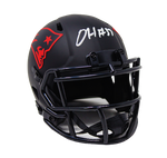 Damien Harris New England Patriots Signed Mini Eclipse Speed Helmet JSA