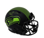 Russell Wilson Seattle Seahawks Signed Mini Eclipse Helmet RS Holo MillCreek COA