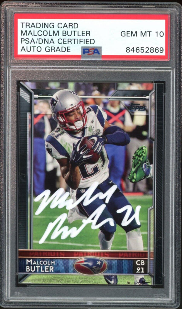 Malcolm Butler Autographed Memorabilia, Football Cards