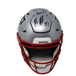Rob Gronkowski NE Patriots Signed Auth Speed Flex Helmet INSC "3x SB Champ" JSA